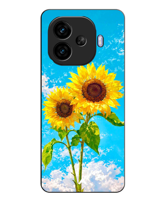 Sunflower Metal Back Cover Phone Case for iQOO Neo 10r