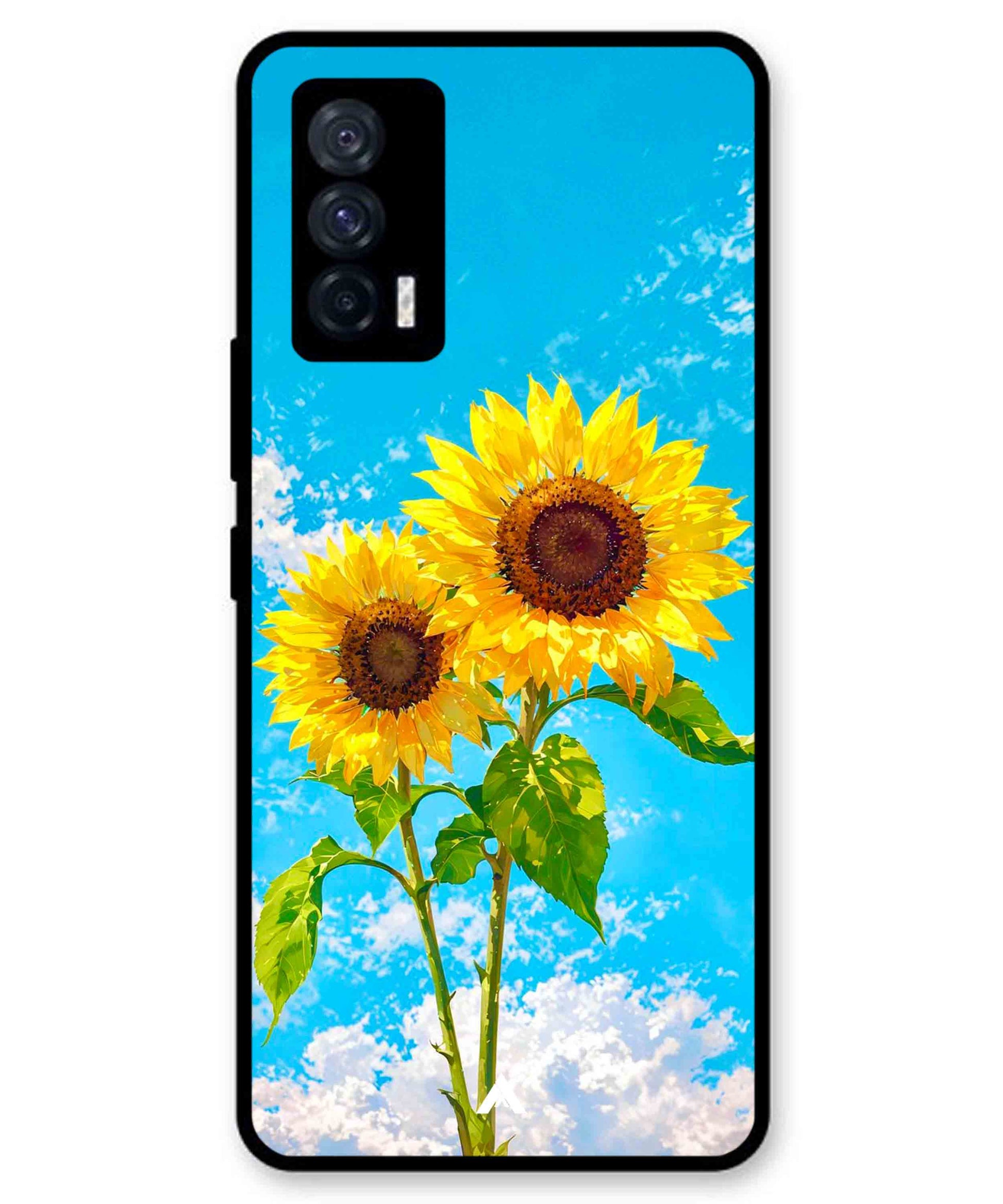 Sunflower Metal Back Cover Phone Case for iQOO Neo 5