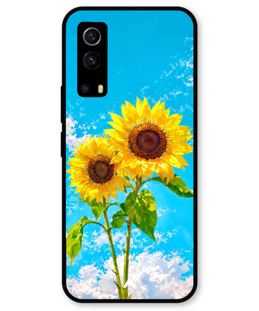 Sunflower Metal Back Cover Phone Case for iQOO Z3