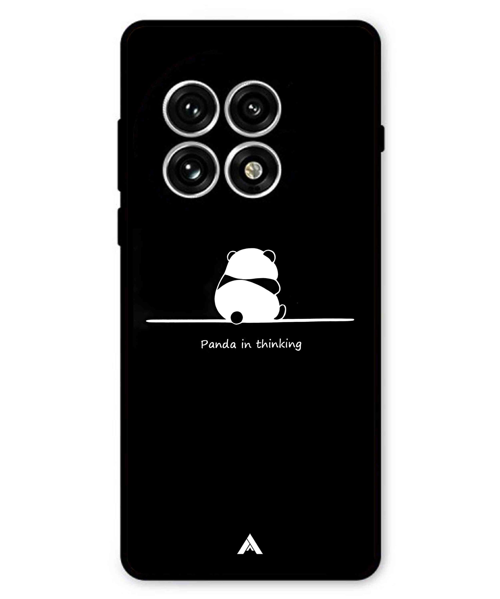 Thinking Panda Metal Back Cover Phone Case for Oneplus 13R