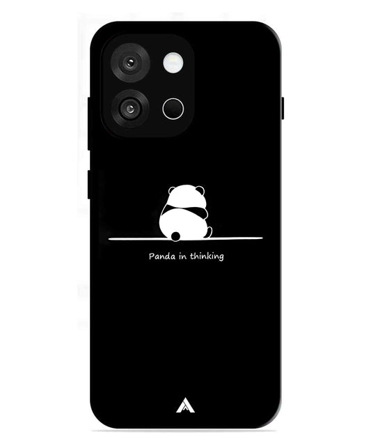Thinking Panda Metal Back Cover Phone Case for Oneplus 13s