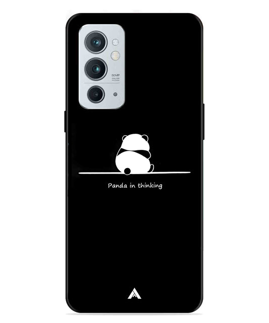 Thinking Panda Metal Back Cover Phone Case for Oneplus 9RT