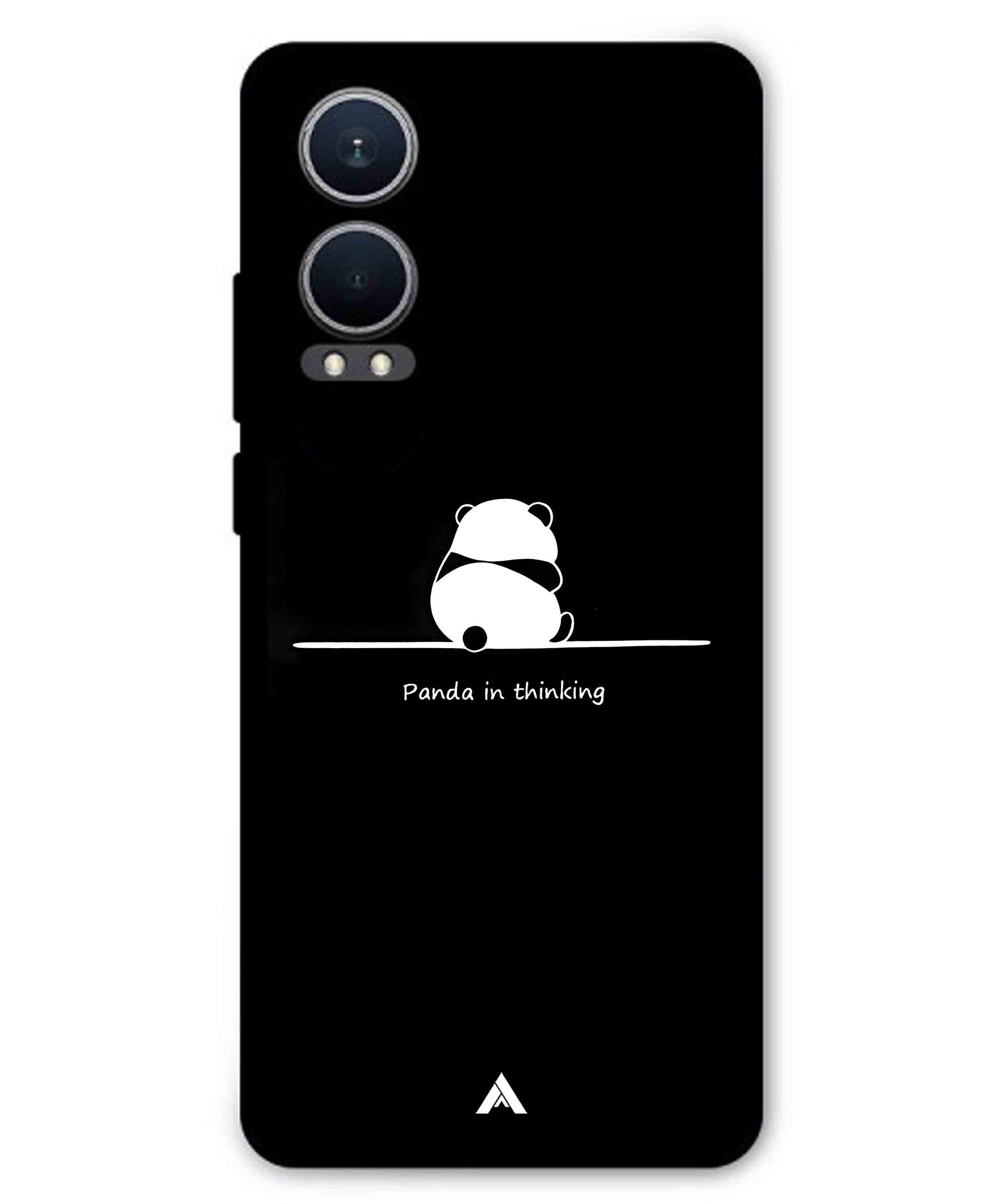 Thinking Panda Metal Back Cover Phone Case for Oneplus Nord CE 4 Lite