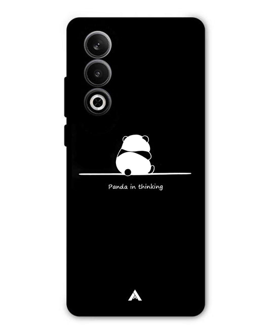 Thinking Panda Metal Back Cover Phone Case for Oppo K12