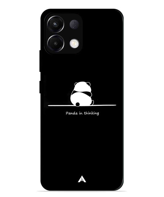 Thinking Panda Metal Back Cover Phone Case for Oppo K13