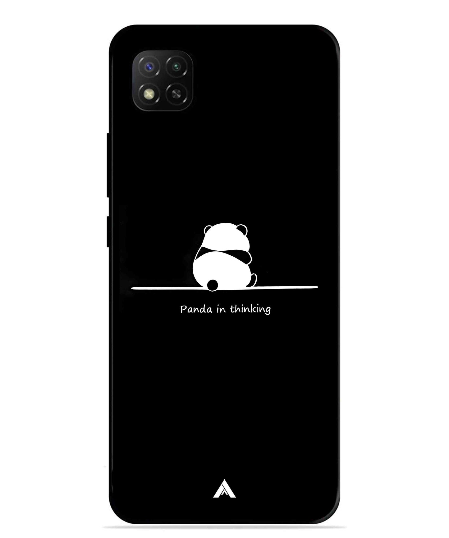 Thinking Panda Metal Back Cover Phone Case for Poco C31