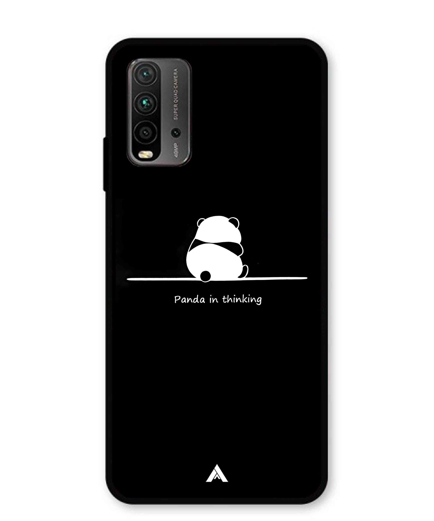 Thinking Panda Metal Back Cover Phone Case for Poco M3