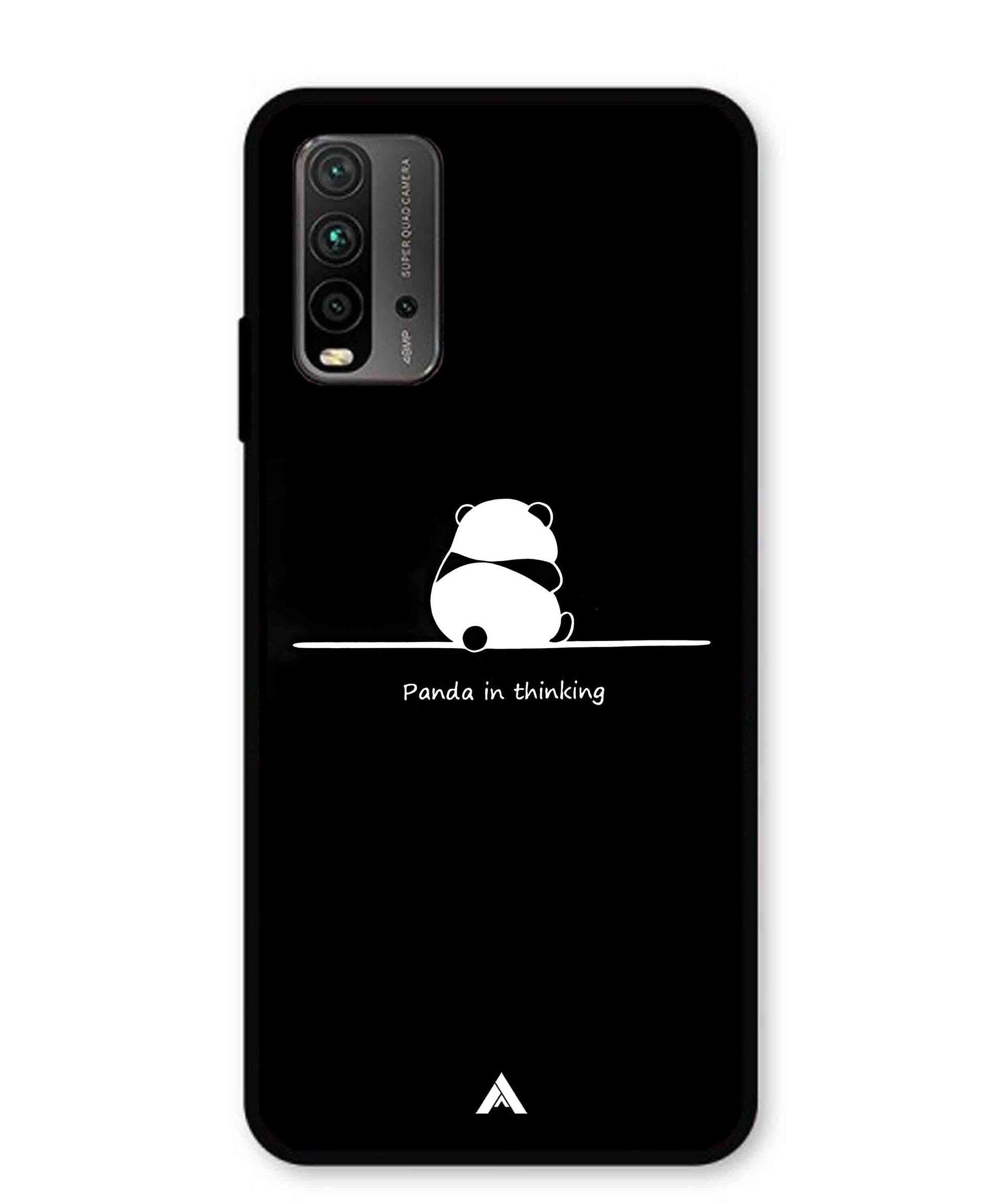 Thinking Panda Metal Back Cover Phone Case for Poco M3