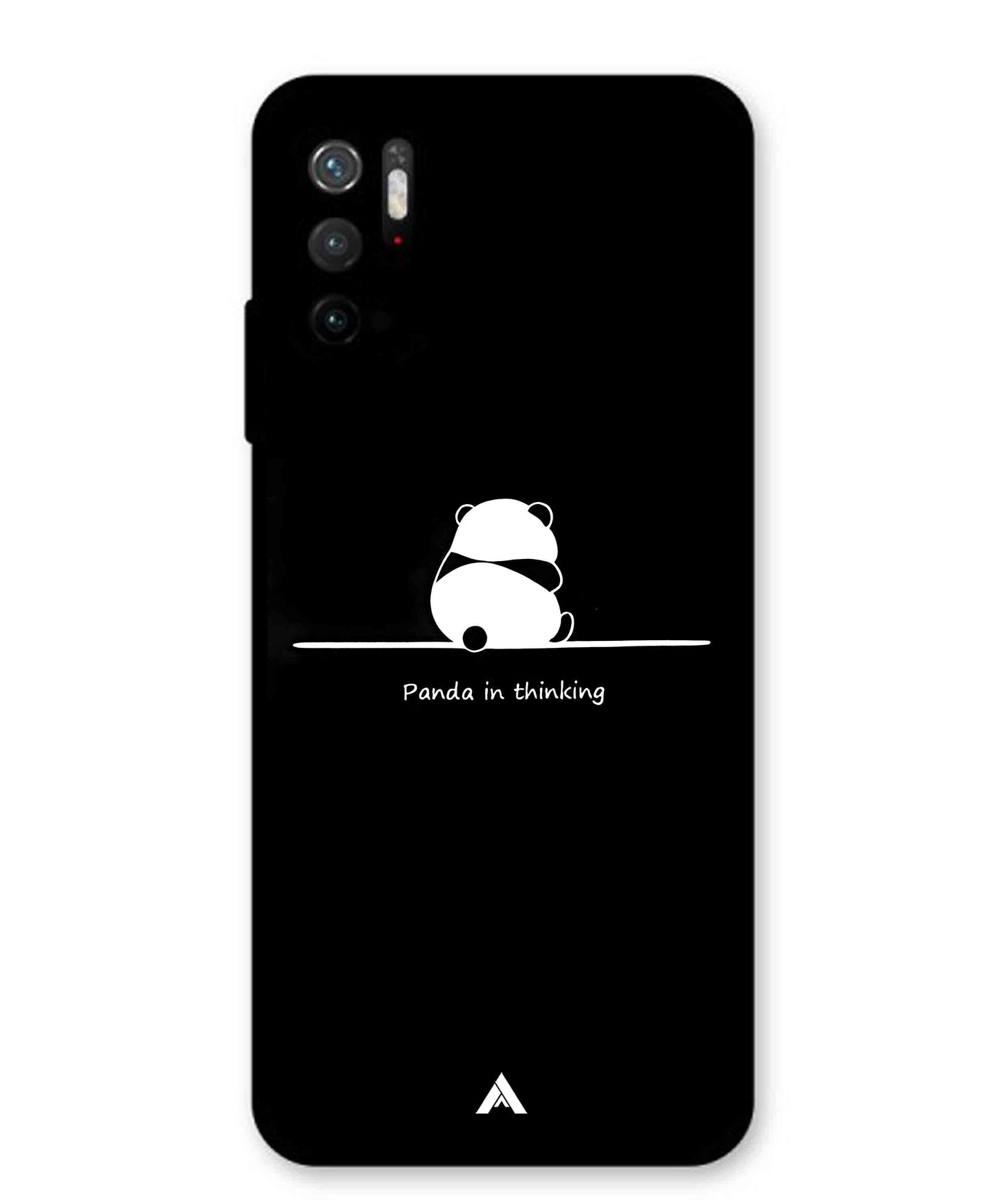 Thinking Panda Metal Back Cover Phone Case for Poco M3 Pro