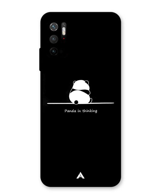 Thinking Panda Metal Back Cover Phone Case for Poco M3 Pro