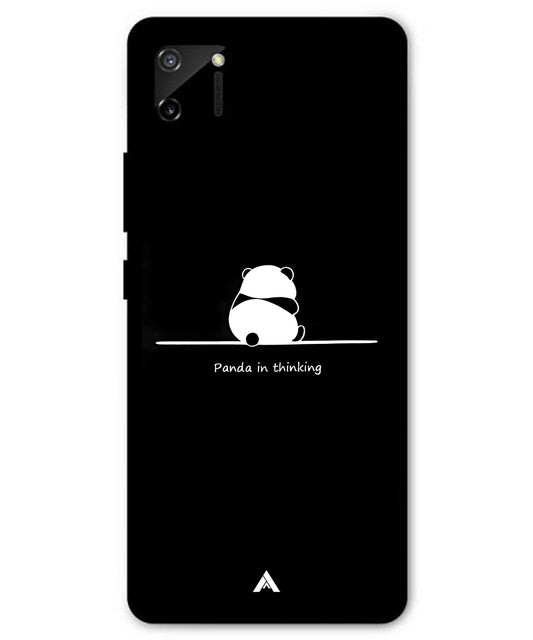 Thinking Panda Metal Back Cover Phone Case for Realme C11