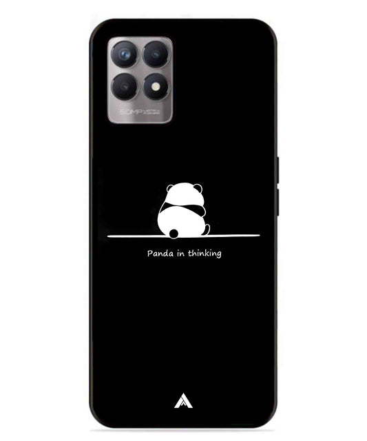 Thinking Panda Metal Back Cover Phone Case for Realme Narzo 50