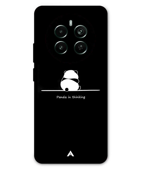 Thinking Panda Metal Back Cover Phone Case for Realme P1 Pro