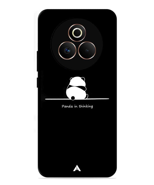 Thinking Panda Metal Back Cover Phone Case for Realme P3 Pro