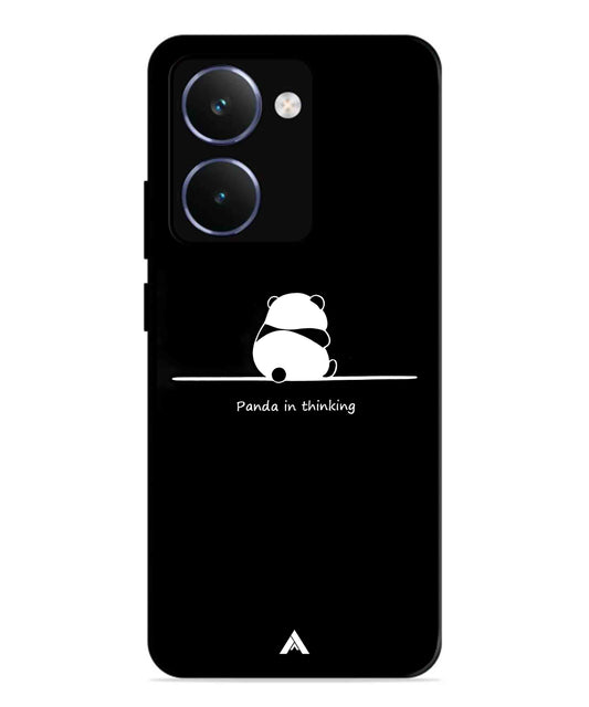 Thinking Panda Metal Back Cover Phone Case for Realme P3 Ultra