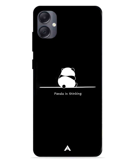 Thinking Panda Metal Back Cover Phone Case for Samsung Galaxy A05