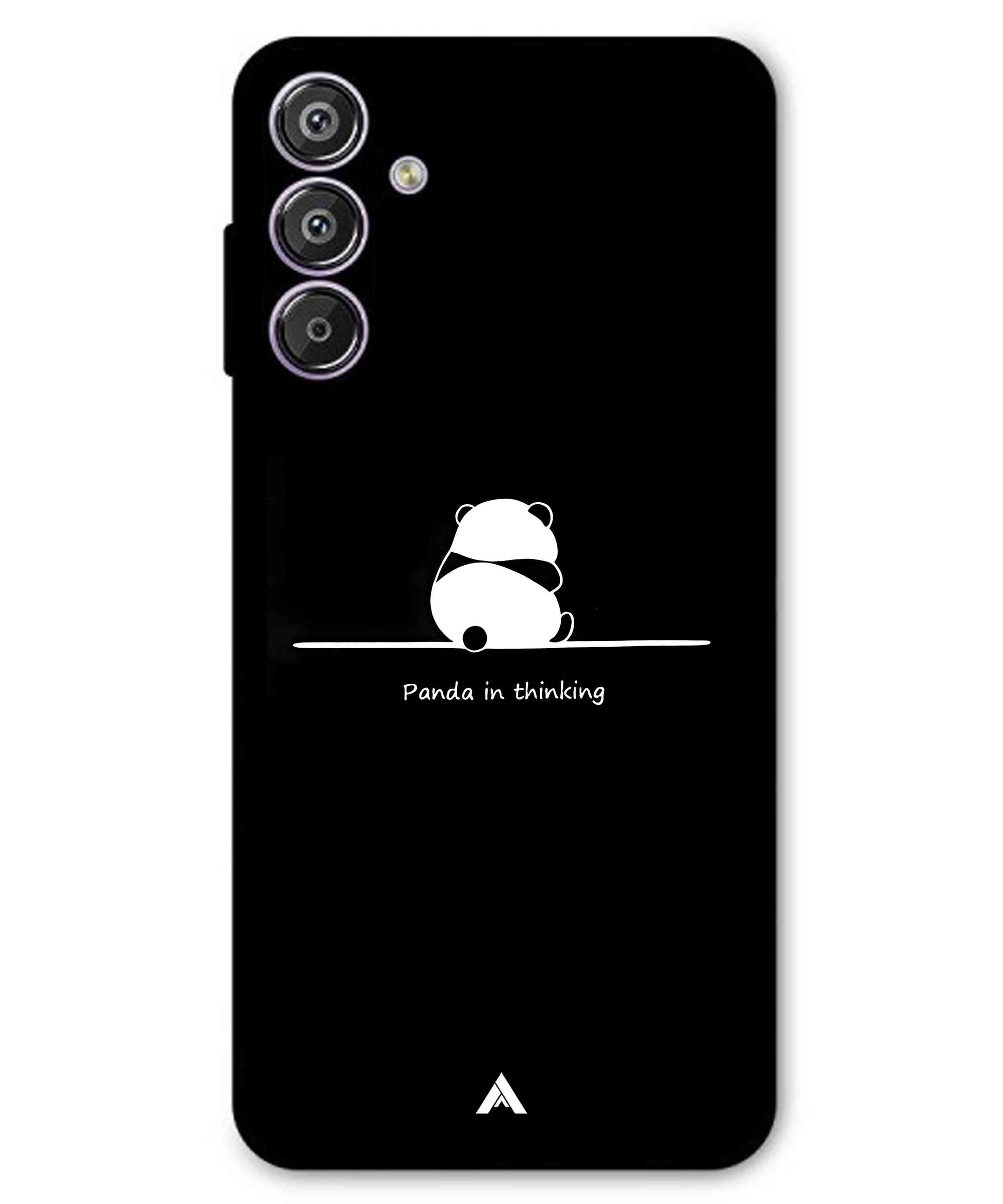 Thinking Panda Metal Back Cover Phone Case for Samsung Galaxy A13 5G