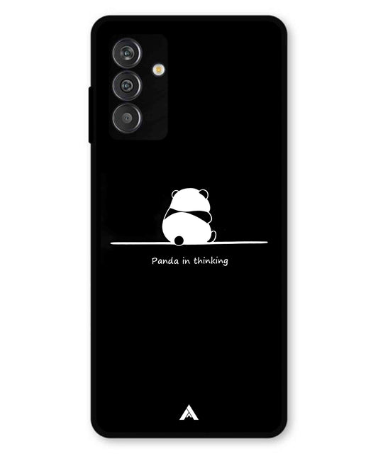 Thinking Panda Metal Back Cover Phone Case for Samsung Galaxy F14