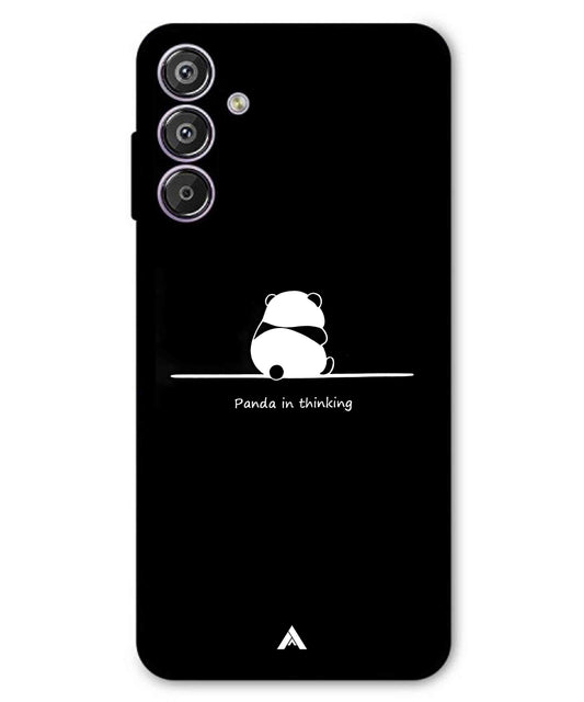 Thinking Panda Metal Back Cover Phone Case for Samsung Galaxy F15