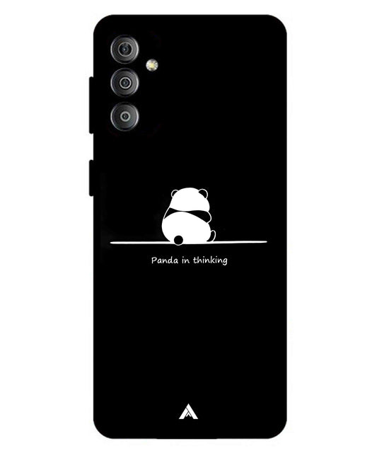 Thinking Panda Metal Back Cover Phone Case for Samsung Galaxy F23