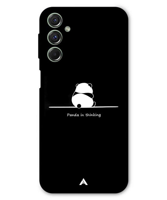 Thinking Panda Metal Back Cover Phone Case for Samsung Galaxy F34