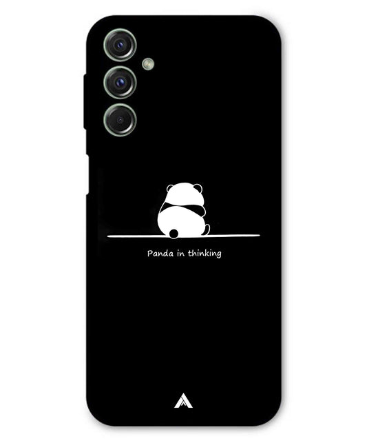Thinking Panda Metal Back Cover Phone Case for Samsung Galaxy F54