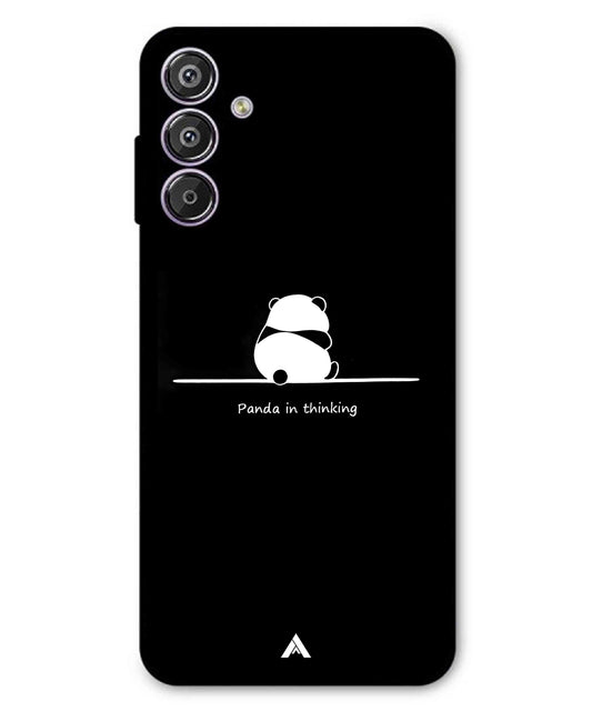 Thinking Panda Metal Back Cover Phone Case for Samsung Galaxy M16