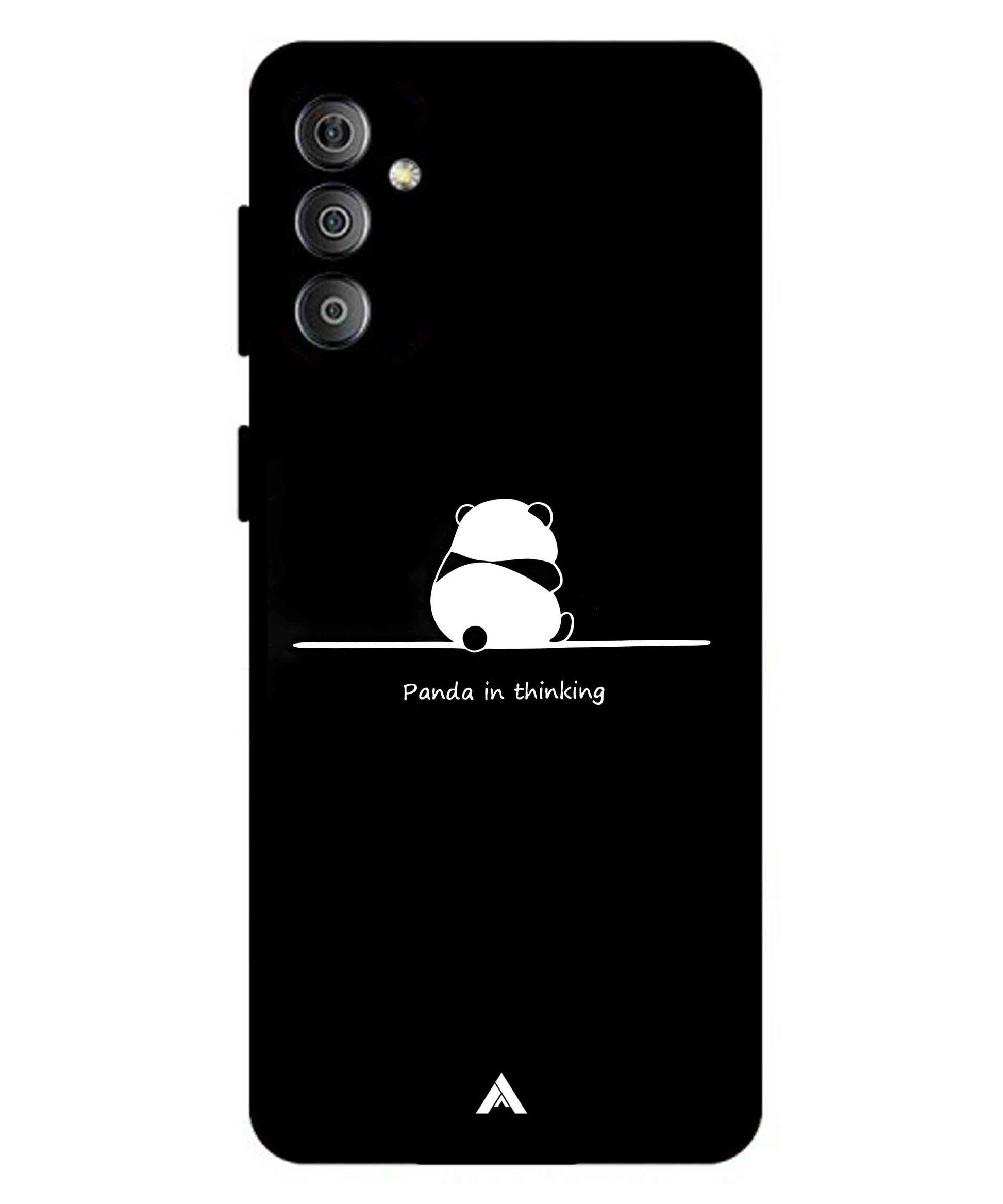Thinking Panda Metal Back Cover Phone Case for Samsung Galaxy M23