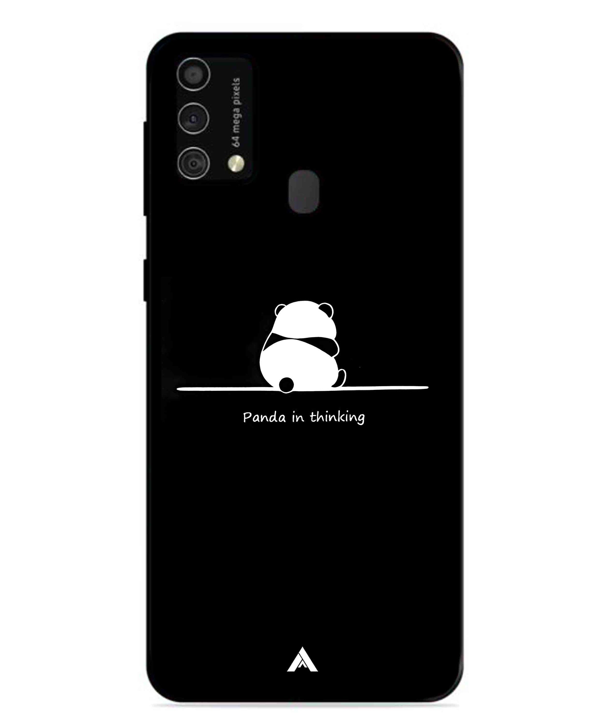 Thinking Panda Metal Back Cover Phone Case for Samsung Galaxy M31