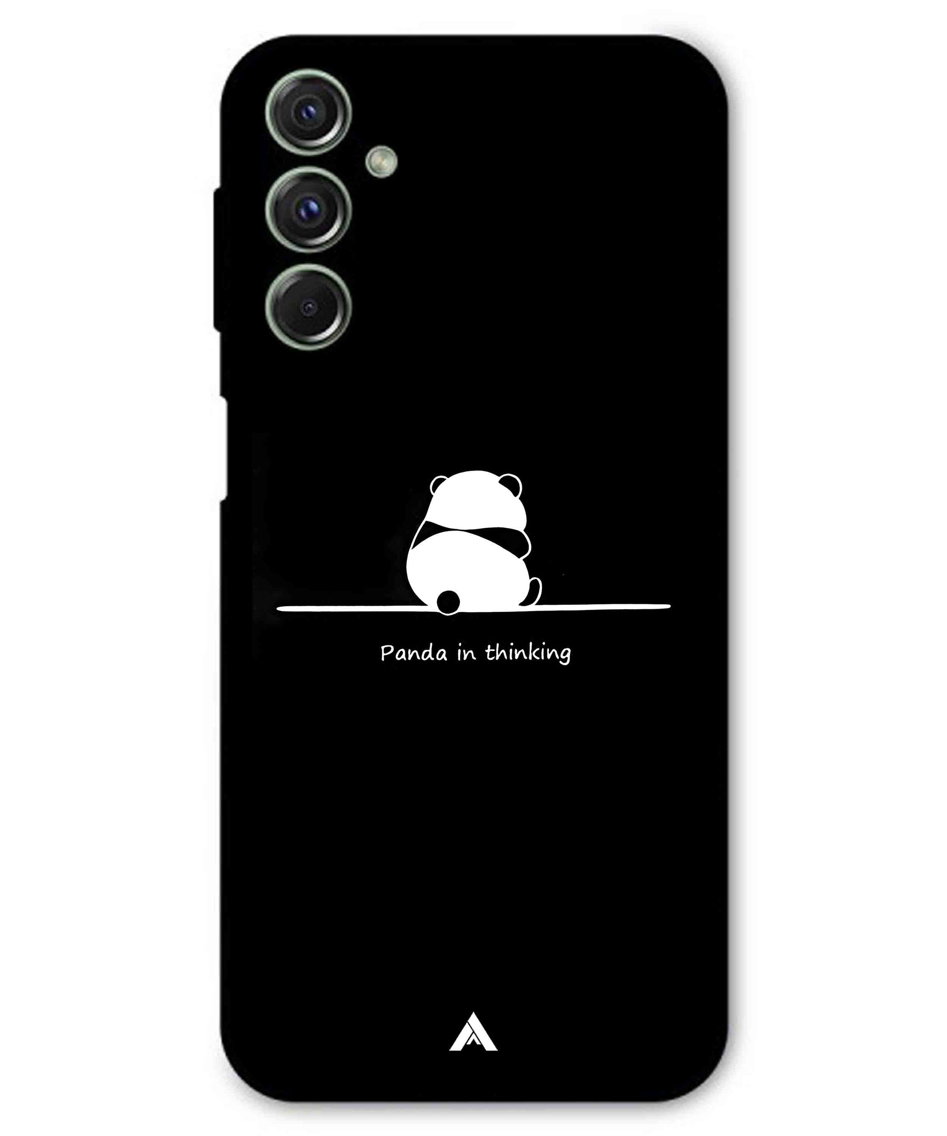Thinking Panda Metal Back Cover Phone Case for Samsung Galaxy M54