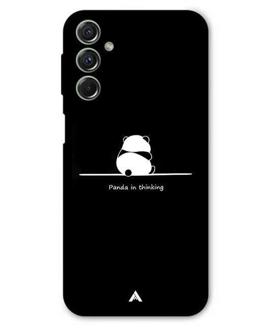 Thinking Panda Metal Back Cover Phone Case for Samsung Galaxy M54