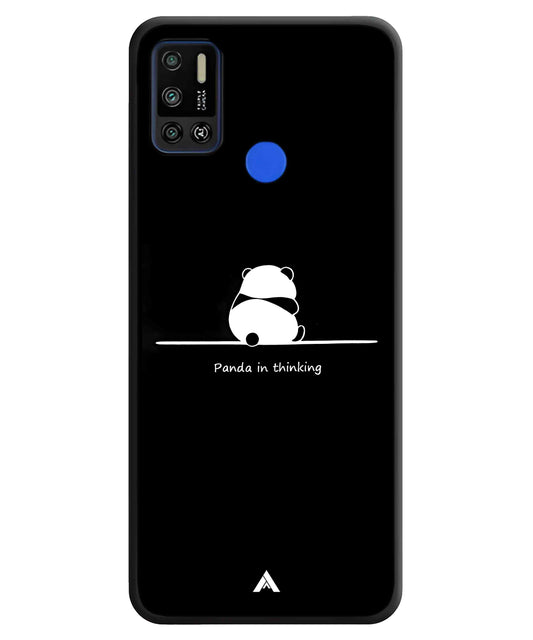 Thinking Panda Metal Back Cover Phone Case for Tecno Spark 6 Air