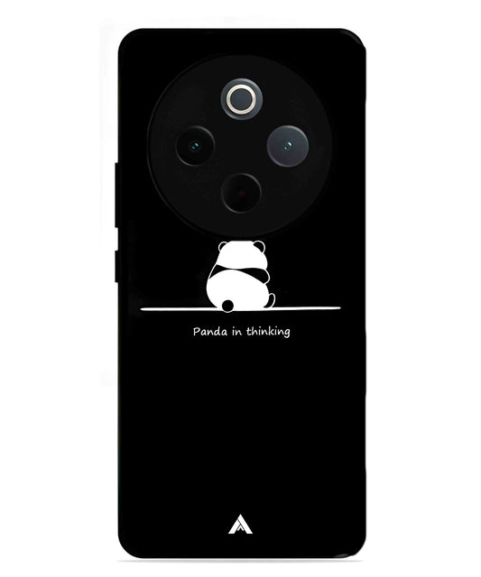 Thinking Panda Metal Back Cover Phone Case for Vivo T4