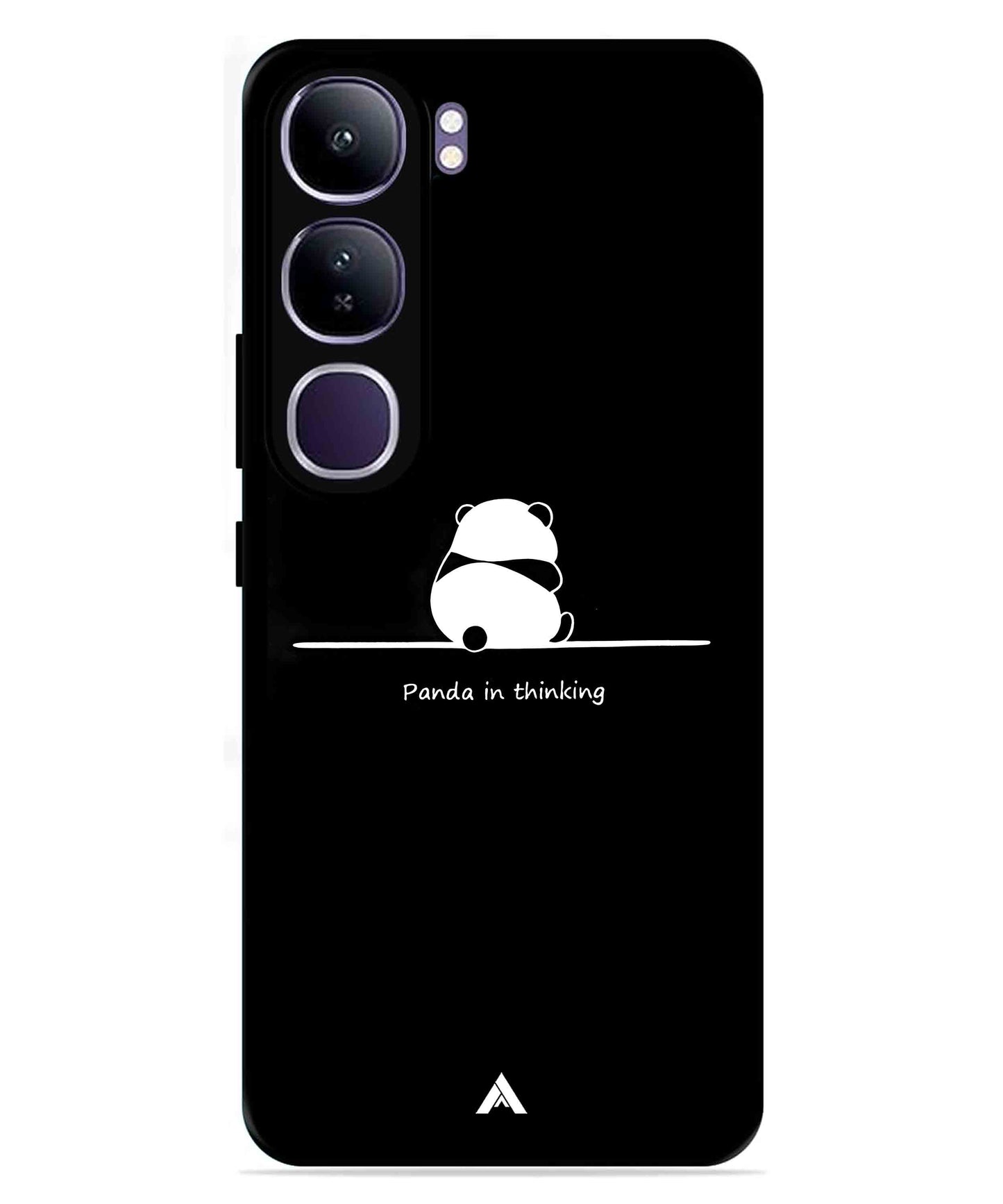 Thinking Panda Metal Back Cover Phone Case for Vivo Y300