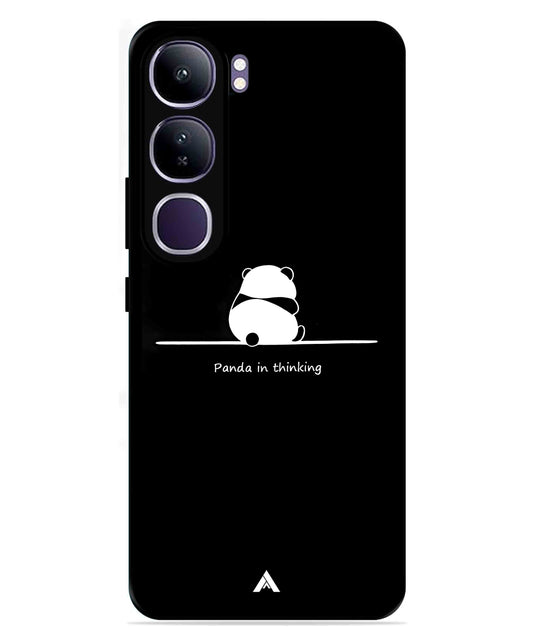 Thinking Panda Metal Back Cover Phone Case for Vivo Y300