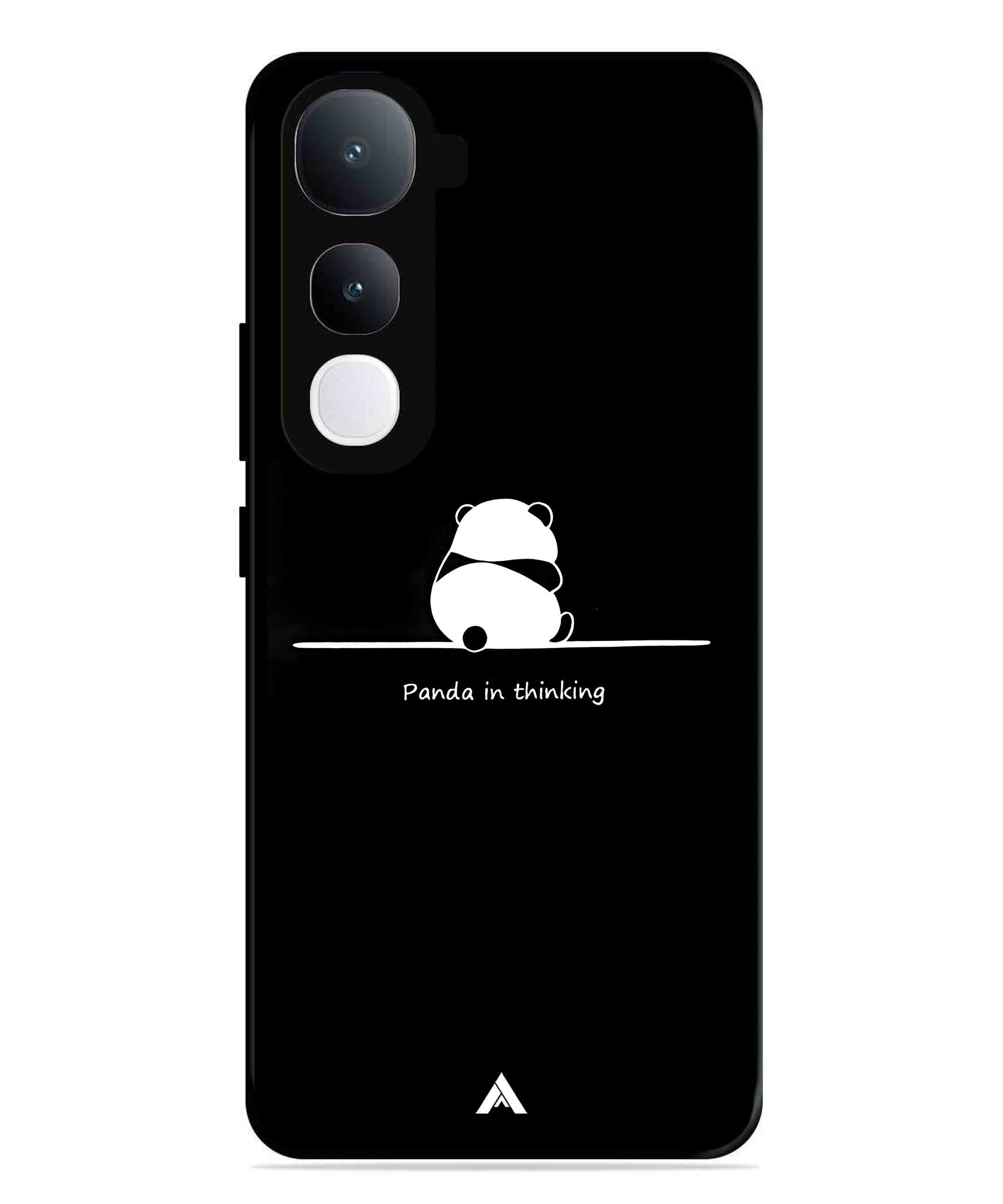 Thinking Panda Metal Back Cover Phone Case for Vivo Y400