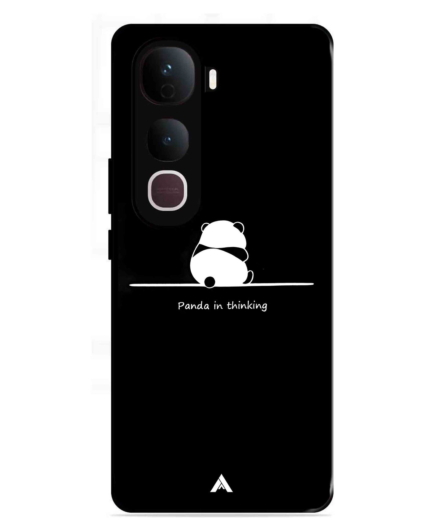 Thinking Panda Metal Back Cover Phone Case for Vivo Y400 Pro