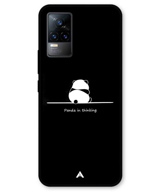 Thinking Panda Metal Back Cover Phone Case for Vivo Y73