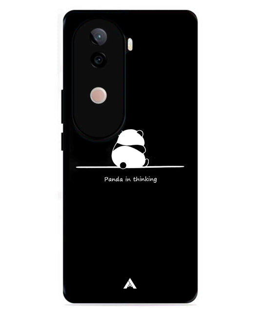 Thinking Panda Metal Back Cover Phone Case for Vivo v40e