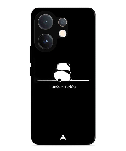 Thinking Panda Metal Back Cover Phone Case for Vivo v60