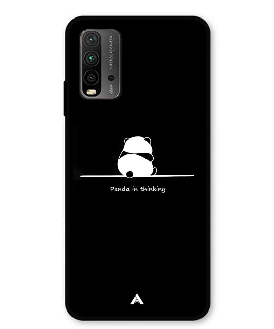 Thinking Panda Metal Back Cover Phone Case for Xiaomi Redmi 9 Power