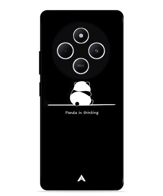 Thinking Panda Metal Back Cover Phone Case for Xiaomi Redmi A4