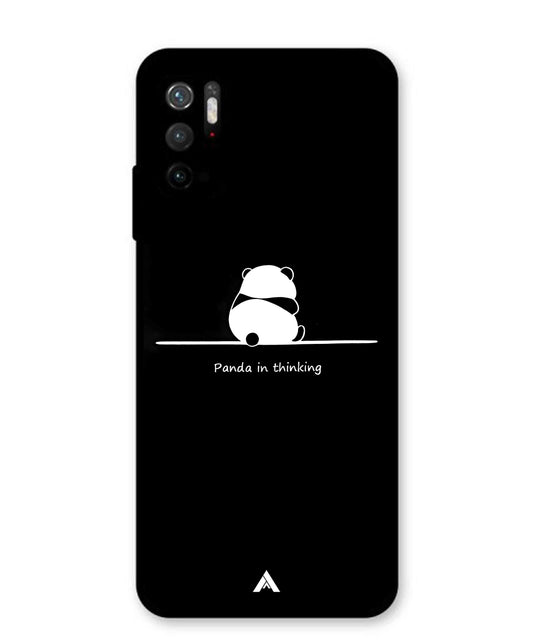 Thinking Panda Metal Back Cover Phone Case for Xiaomi Redmi Note 10T