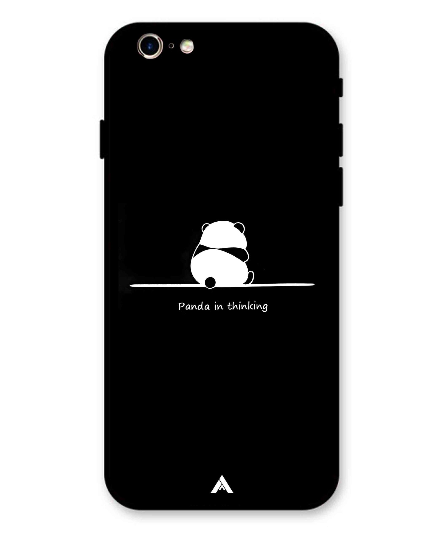 Thinking Panda Metal Back Cover Phone Case for iPhone 11