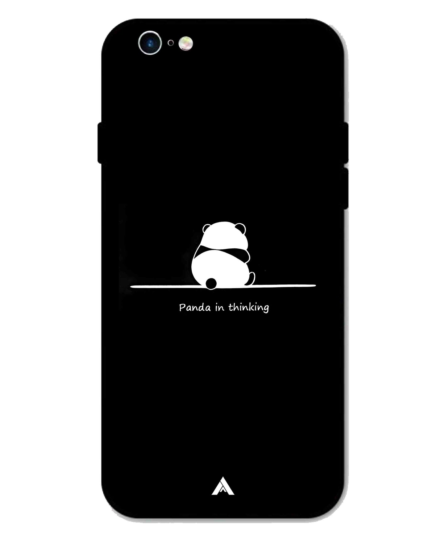 Thinking Panda Metal Back Cover Phone Case for iPhone 6