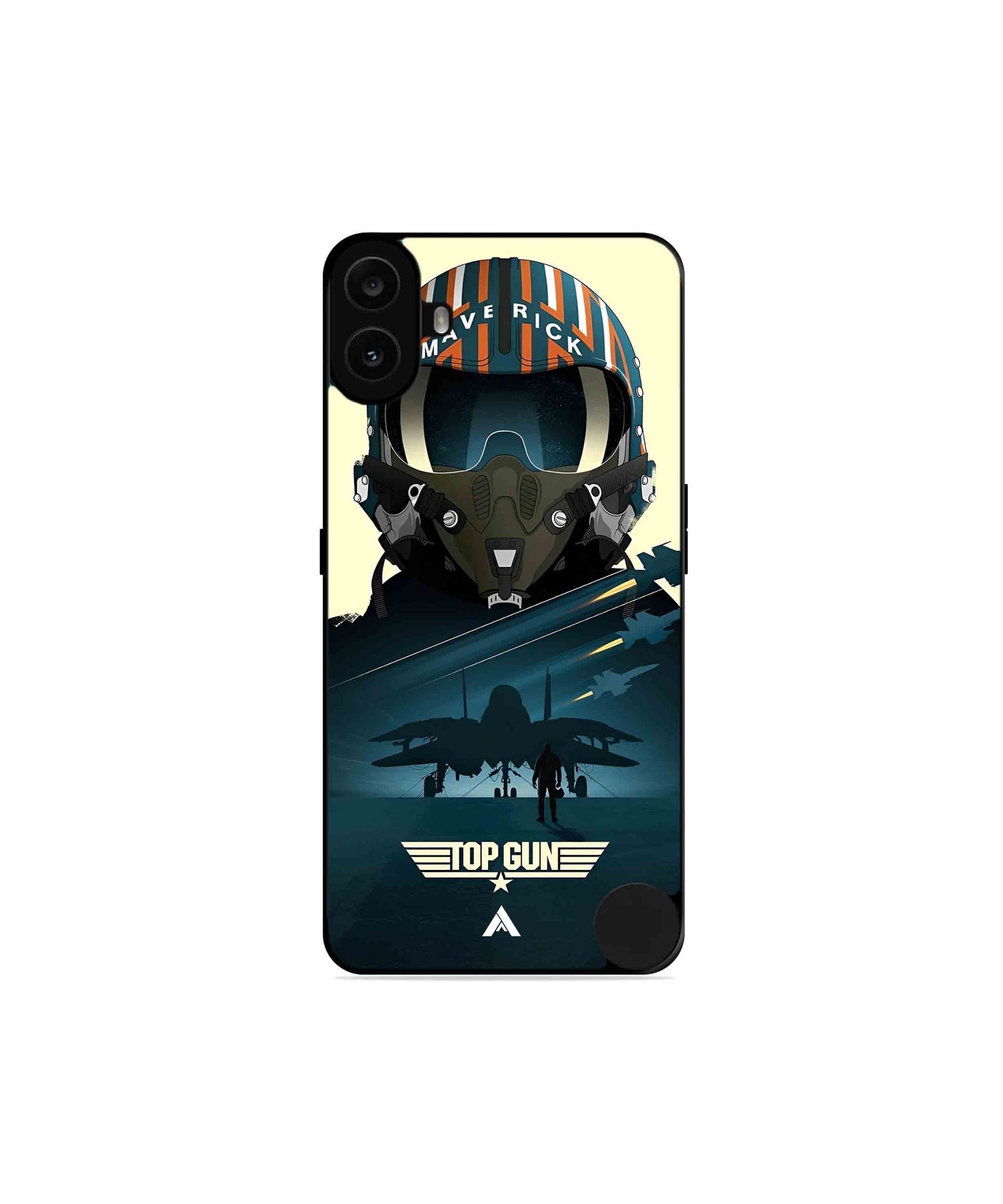 Top Gun Navy Metal Back Cover Phone Case for Nothing CMF Phone 1 