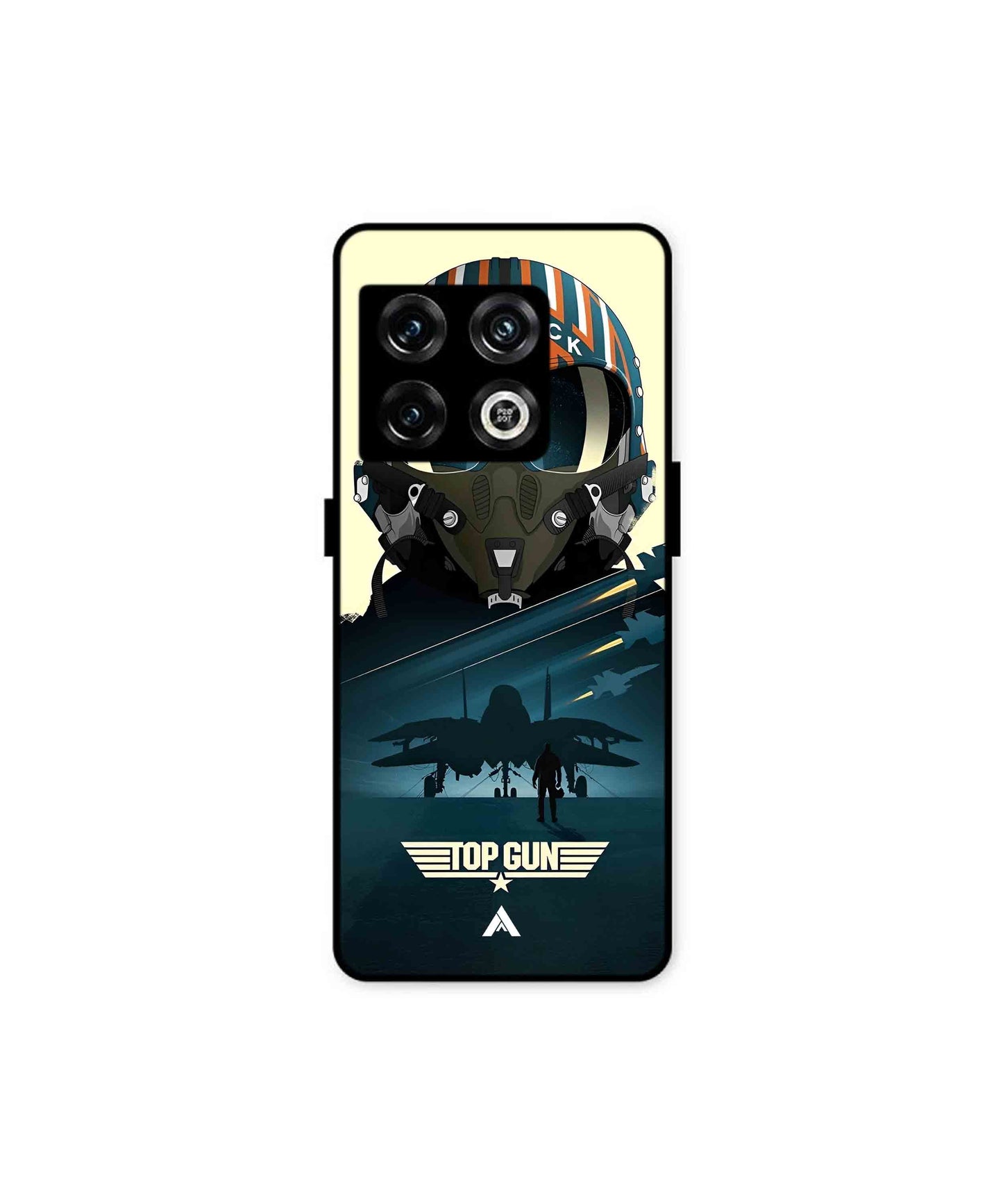 Top Gun Navy Metal Back Cover Phone Case for Oneplus 10 Pro 