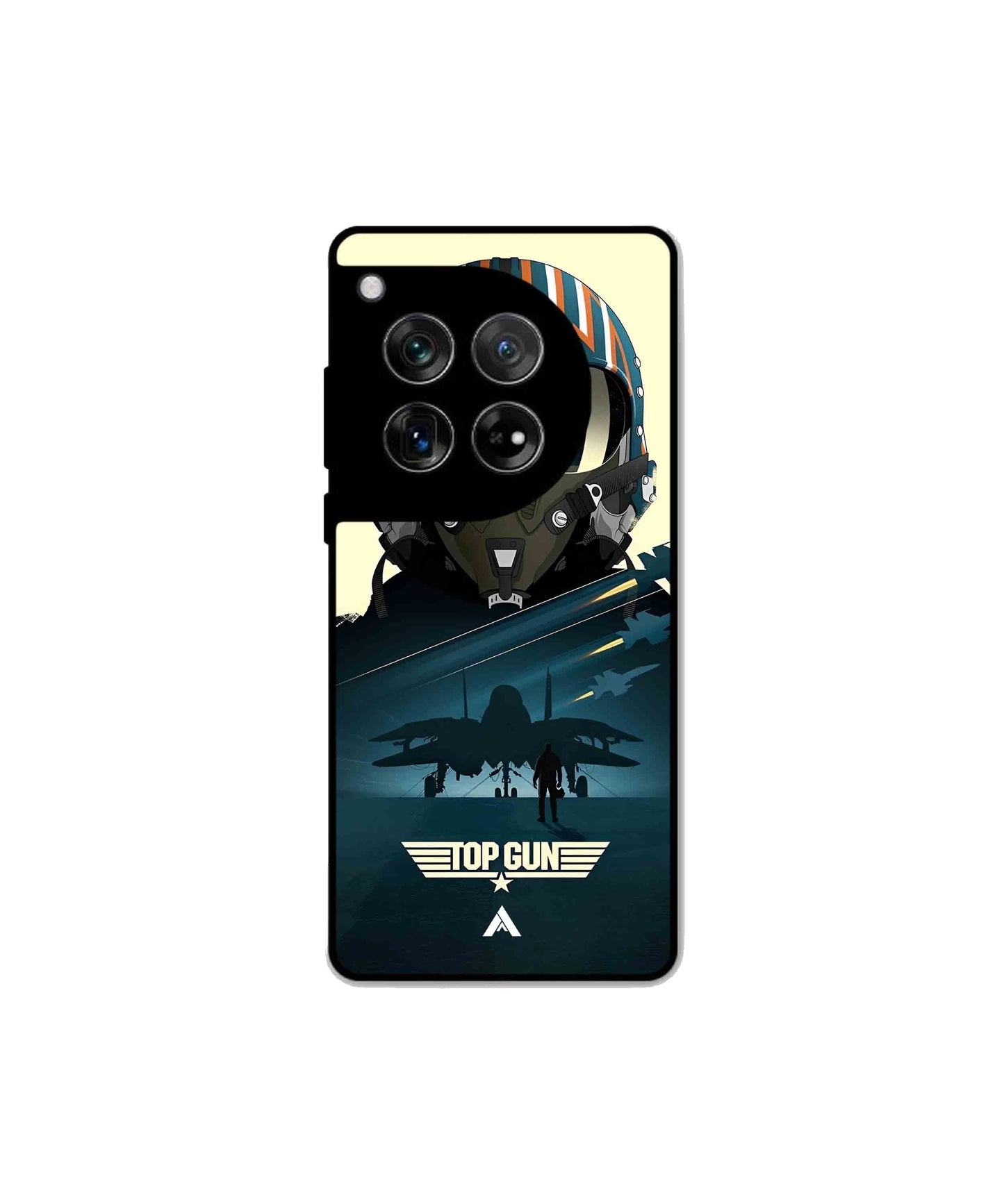Top Gun Navy Metal Back Cover Phone Case for Oneplus 12 