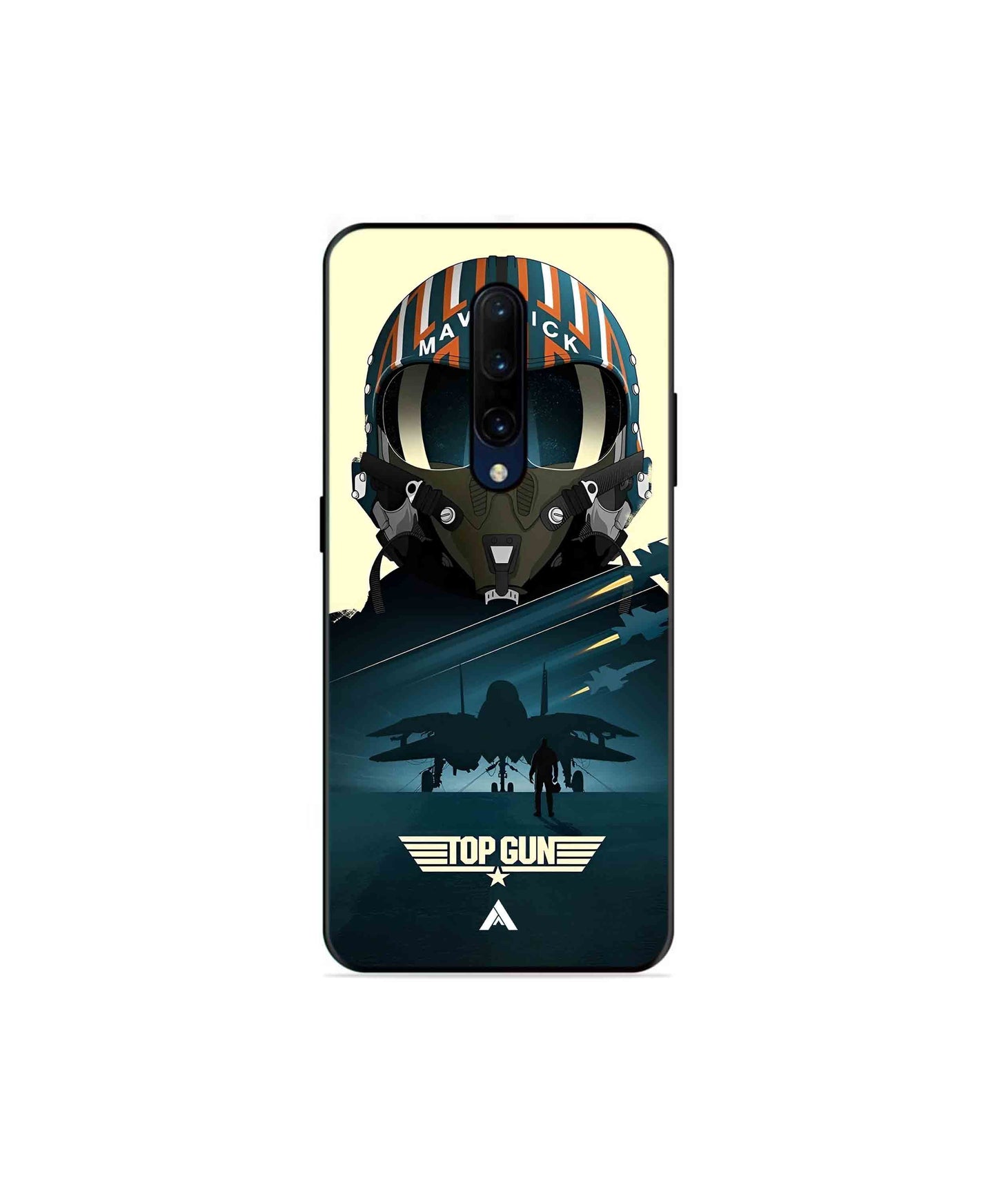 Top Gun Navy Metal Back Cover Phone Case for Oneplus 7 Pro 