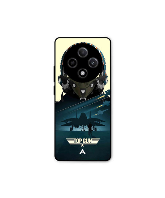 Top Gun Navy Metal Back Cover Phone Case for Oppo F27 Pro Plus 